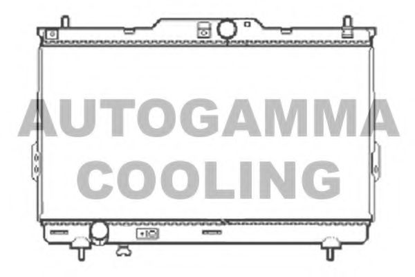 AUTOGAMMA 104073 Радиатор охлаждения двигателя AUTOGAMMA для HYUNDAI