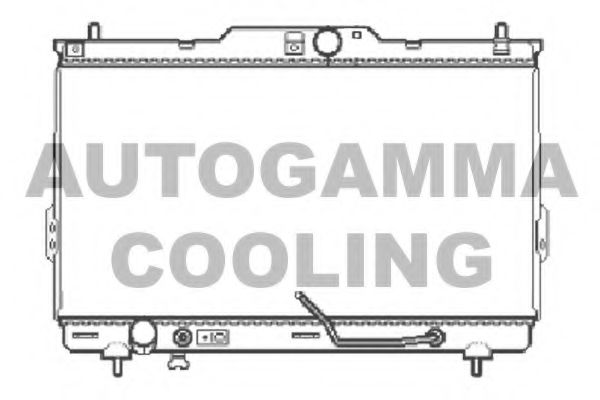 AUTOGAMMA 104074 Радиатор охлаждения двигателя AUTOGAMMA для HYUNDAI