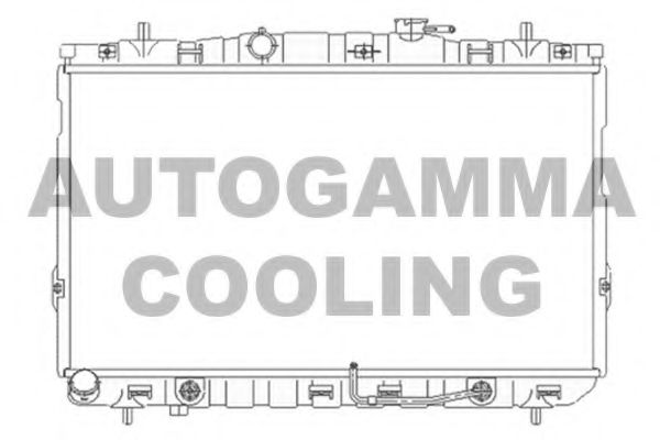 AUTOGAMMA 104077 Радиатор охлаждения двигателя AUTOGAMMA для HYUNDAI