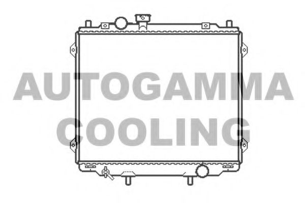 AUTOGAMMA 104078 Радиатор охлаждения двигателя для HYUNDAI TERRACAN