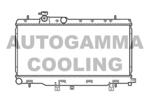 AUTOGAMMA 104105 Радиатор охлаждения двигателя AUTOGAMMA для SUBARU
