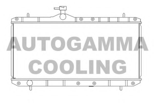 AUTOGAMMA 104106 Радиатор охлаждения двигателя AUTOGAMMA для SUZUKI