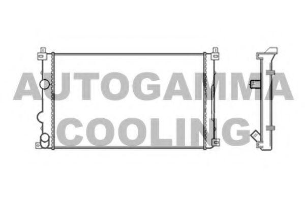 AUTOGAMMA 104117 Радиатор охлаждения двигателя для OPEL MOVANO