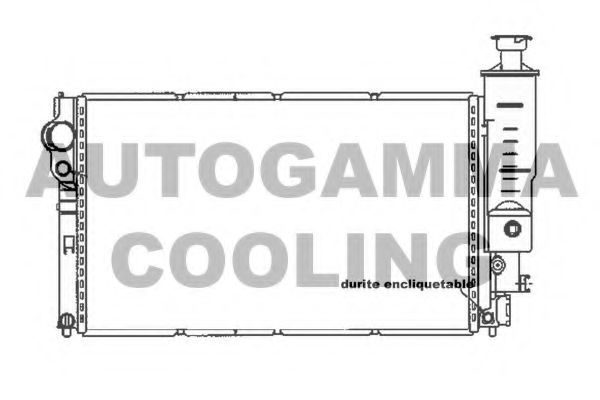AUTOGAMMA 104121 Радиатор охлаждения двигателя для PEUGEOT 405