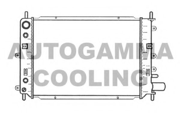 AUTOGAMMA 104144 Радиатор охлаждения двигателя для FORD ESCORT