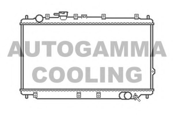 AUTOGAMMA 104146 Радиатор охлаждения двигателя для KIA SHUMA