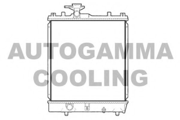 AUTOGAMMA 104148 Радиатор охлаждения двигателя AUTOGAMMA для SUZUKI