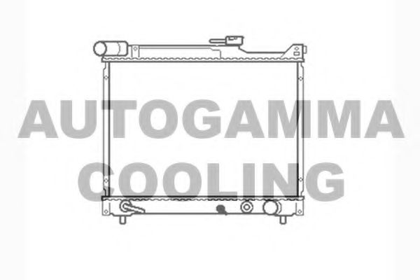 AUTOGAMMA 104149 Радиатор охлаждения двигателя для SUZUKI