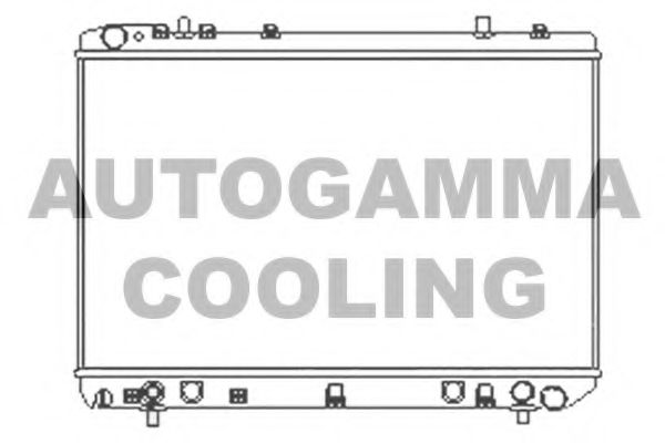 AUTOGAMMA 104159 Радиатор охлаждения двигателя AUTOGAMMA для SSANGYONG