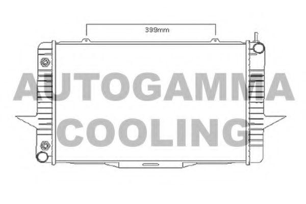 AUTOGAMMA 104165 Радиатор охлаждения двигателя для VOLVO XC70