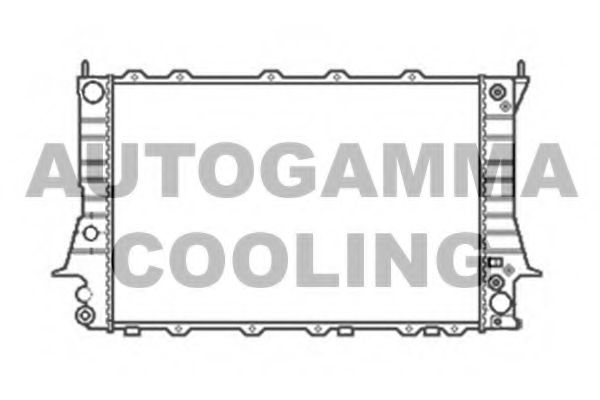 AUTOGAMMA 104166 Радиатор охлаждения двигателя для AUDI 100