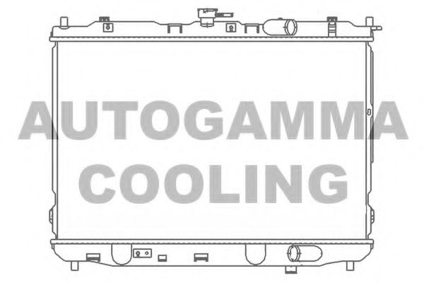 AUTOGAMMA 104173 Радиатор охлаждения двигателя AUTOGAMMA для KIA