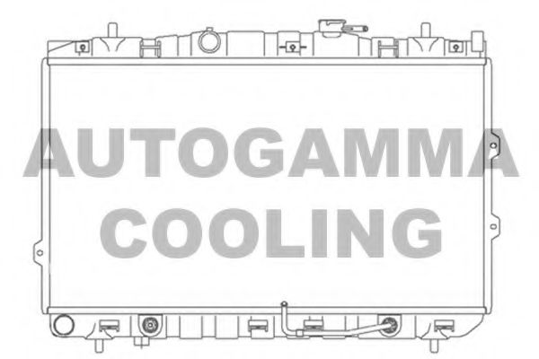 AUTOGAMMA 104174 Радиатор охлаждения двигателя AUTOGAMMA для KIA