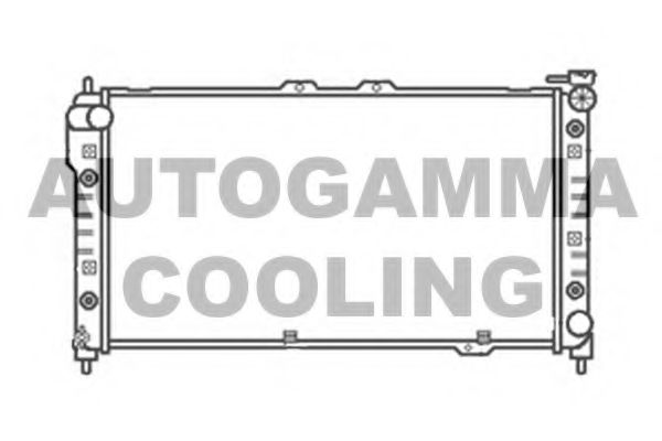 AUTOGAMMA 104176 Радиатор охлаждения двигателя AUTOGAMMA для MAZDA