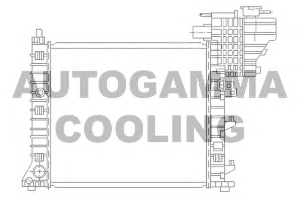 AUTOGAMMA 104178 Радиатор охлаждения двигателя для MERCEDES-BENZ V-CLASS