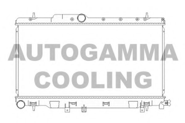 AUTOGAMMA 104187 Радиатор охлаждения двигателя AUTOGAMMA для SUBARU