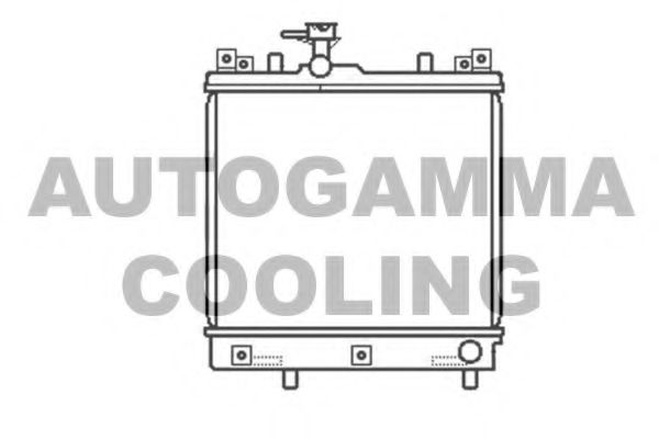 AUTOGAMMA 104190 Радиатор охлаждения двигателя для SUZUKI ALTO