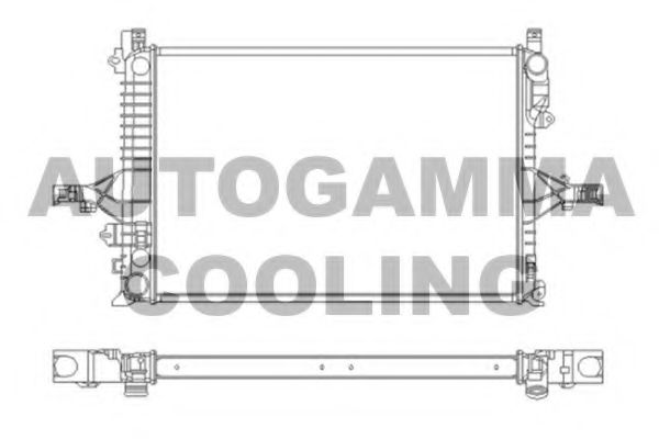 AUTOGAMMA 104207 Радиатор охлаждения двигателя для VOLVO XC70