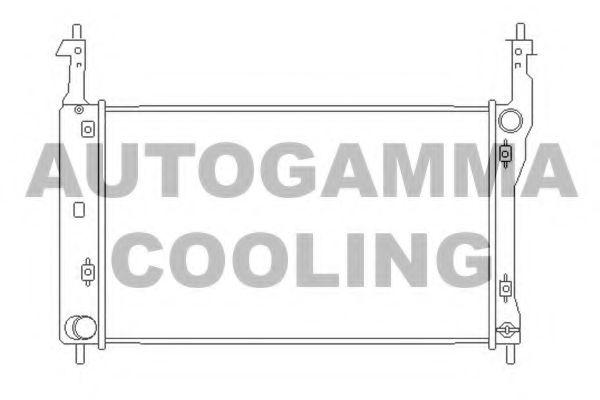 AUTOGAMMA 104251 Радиатор охлаждения двигателя AUTOGAMMA для CHEVROLET