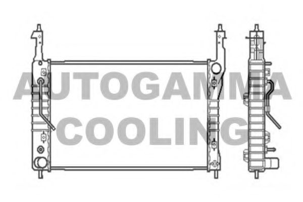 AUTOGAMMA 104252 Радиатор охлаждения двигателя для OPEL ANTARA