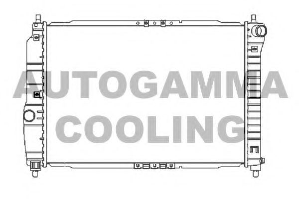 AUTOGAMMA 104256 Радиатор охлаждения двигателя для DAEWOO