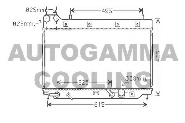 AUTOGAMMA 104263 Радиатор охлаждения двигателя для HONDA FIT