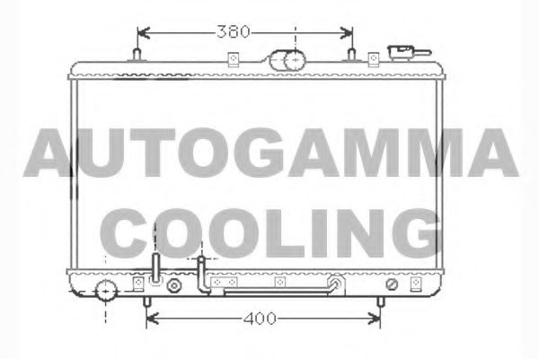 AUTOGAMMA 104269 Радиатор охлаждения двигателя для HYUNDAI S-COUPE