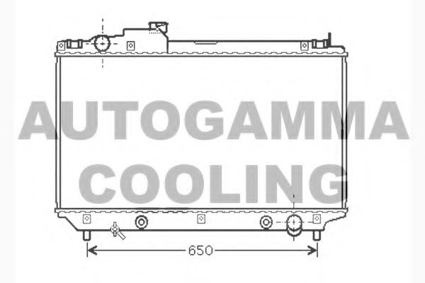 AUTOGAMMA 104283 Радиатор охлаждения двигателя AUTOGAMMA для LEXUS