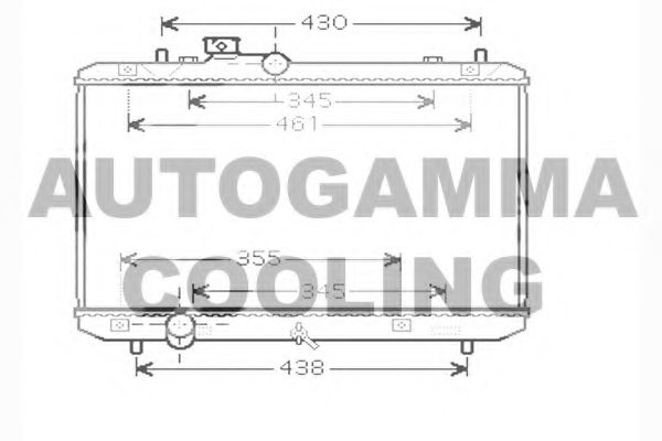 AUTOGAMMA 104377 Радиатор охлаждения двигателя AUTOGAMMA для SUZUKI