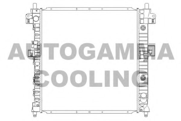 AUTOGAMMA 104424 Радиатор охлаждения двигателя для SSANGYONG KYRON