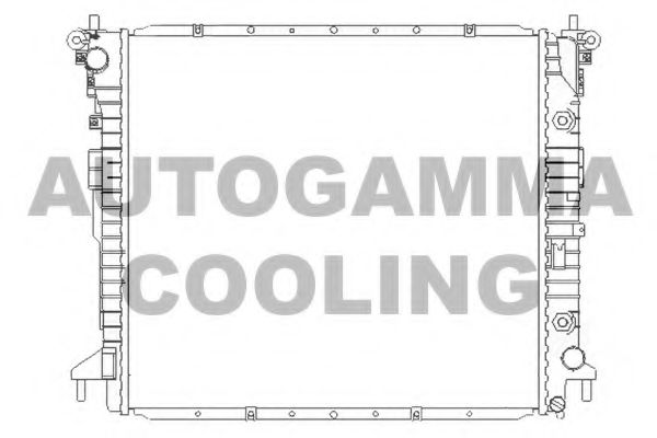 AUTOGAMMA 104426 Радиатор охлаждения двигателя AUTOGAMMA для SSANGYONG