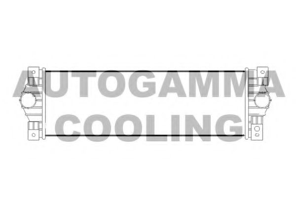 AUTOGAMMA 104436 Интеркулер для SSANGYONG