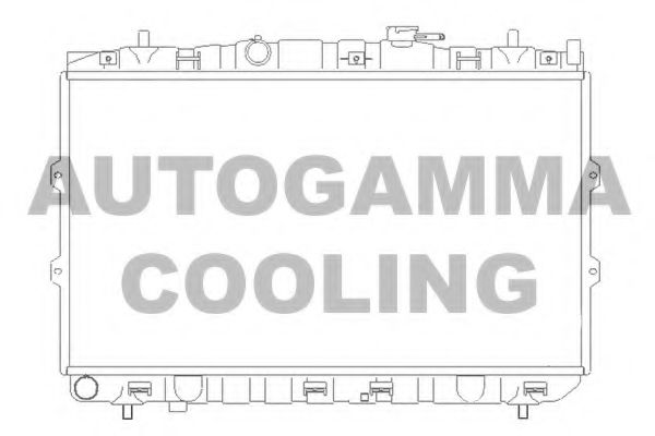 AUTOGAMMA 104474 Радиатор охлаждения двигателя для KIA SPECTRA