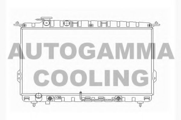 AUTOGAMMA 104518 Радиатор охлаждения двигателя AUTOGAMMA для KIA