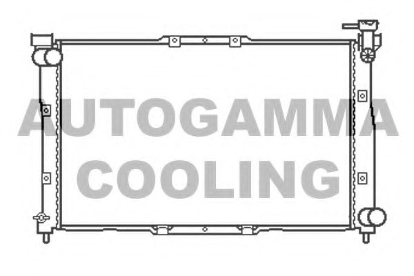 AUTOGAMMA 104522 Радиатор охлаждения двигателя AUTOGAMMA для KIA