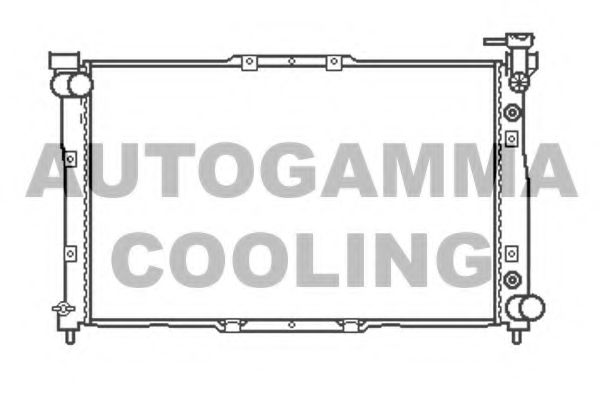 AUTOGAMMA 104523 Радиатор охлаждения двигателя AUTOGAMMA для KIA