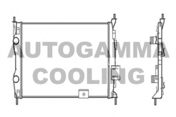 AUTOGAMMA 104527 Радиатор охлаждения двигателя для NISSAN QASHQAI