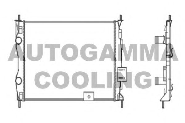 AUTOGAMMA 104528 Радиатор охлаждения двигателя для NISSAN QASHQAI