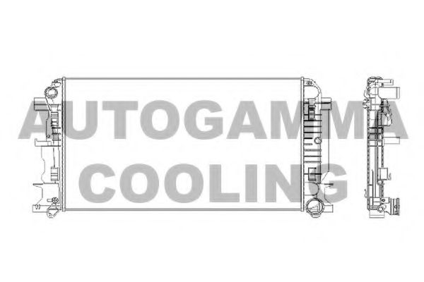 AUTOGAMMA 104534 Радиатор охлаждения двигателя для VOLKSWAGEN CRAFTER
