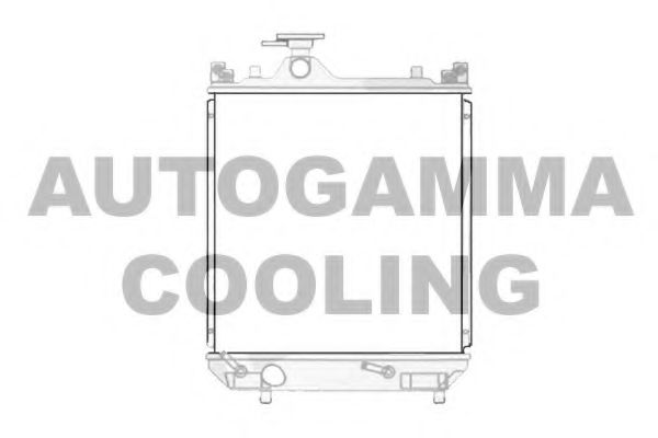 AUTOGAMMA 104550 Радиатор охлаждения двигателя для SUZUKI WAGON