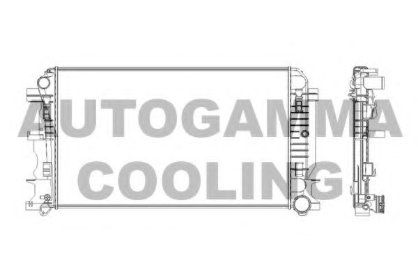 AUTOGAMMA 104573 Радиатор охлаждения двигателя для VOLKSWAGEN CRAFTER