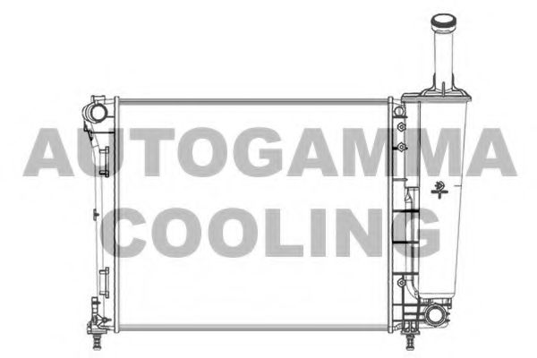AUTOGAMMA 104618 Радиатор охлаждения двигателя для FORD KA