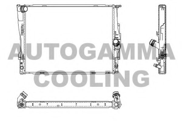 AUTOGAMMA 104627 Радиатор охлаждения двигателя для BMW X1