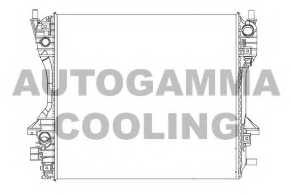 AUTOGAMMA 104651 Радиатор охлаждения двигателя AUTOGAMMA для JAGUAR