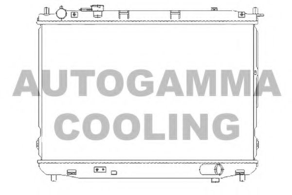 AUTOGAMMA 104652 Радиатор охлаждения двигателя AUTOGAMMA для KIA