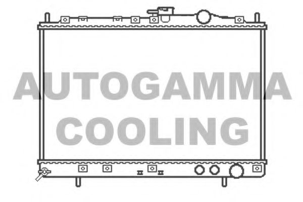 AUTOGAMMA 104655 Радиатор охлаждения двигателя AUTOGAMMA для KIA