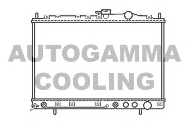 AUTOGAMMA 104656 Радиатор охлаждения двигателя AUTOGAMMA для KIA