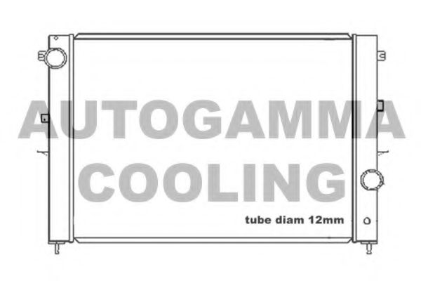 AUTOGAMMA 104664 Радиатор охлаждения двигателя AUTOGAMMA для LAND ROVER