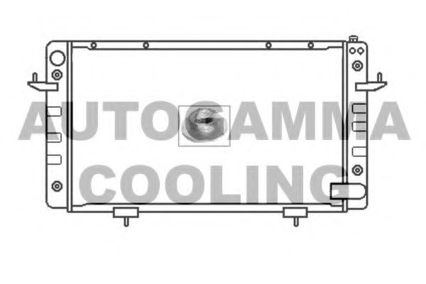 AUTOGAMMA 104665 Радиатор охлаждения двигателя для LAND ROVER DISCOVERY