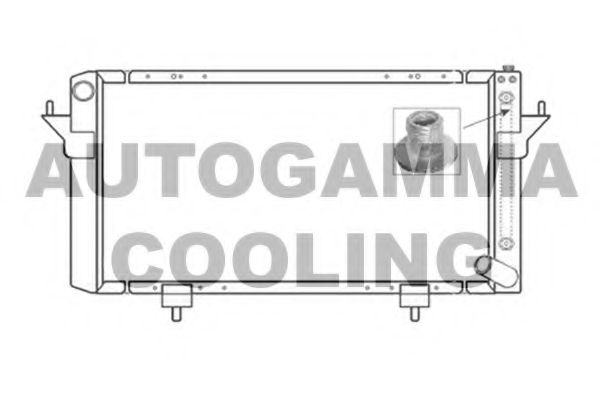 AUTOGAMMA 104666 Радиатор охлаждения двигателя для LAND ROVER DISCOVERY
